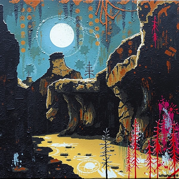 Moonlit Canyon Mystery
