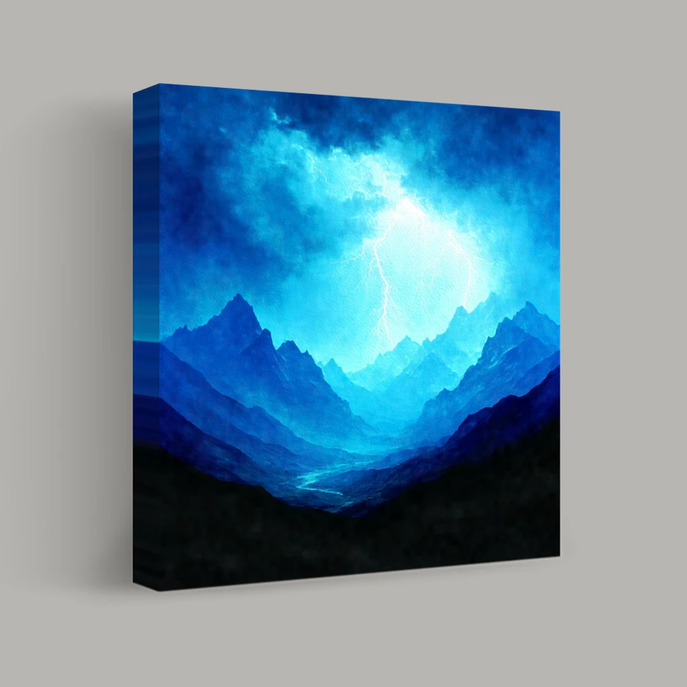 Storm Over the Mountains — canvas