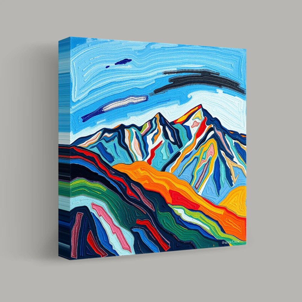 Radiant Peaks of the Imagination — canvas