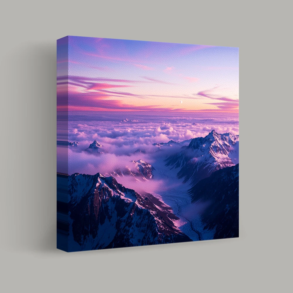 Ridges Beneath the Veil — canvas