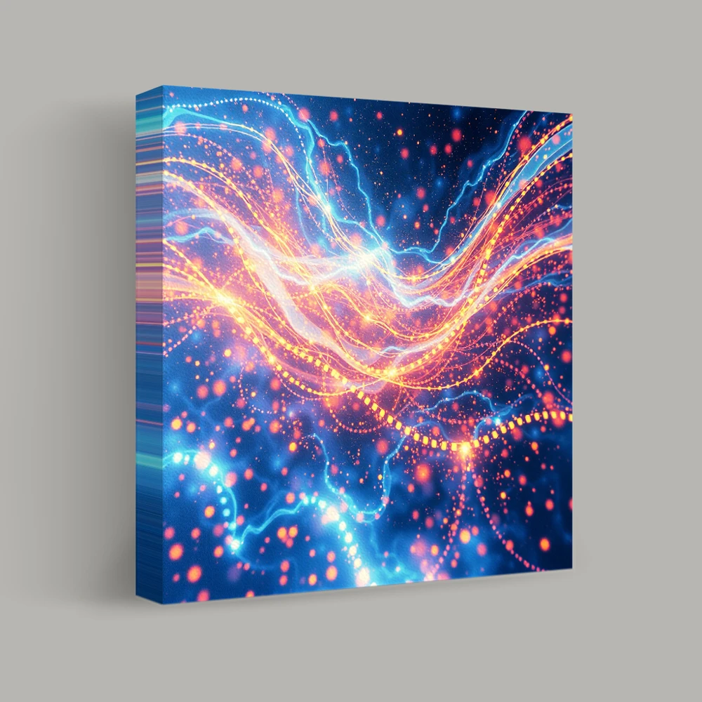 Dancing Currents of Light — canvas