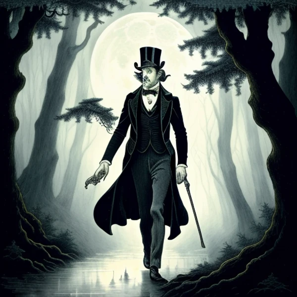 Midnight Stroll in the Enchanted Forest view 2