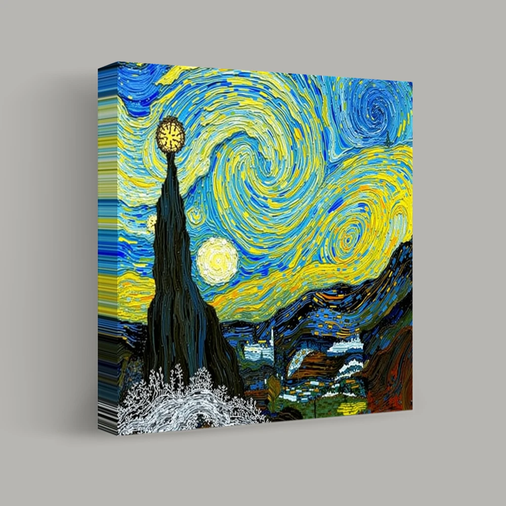 Whirling Night Skies — canvas