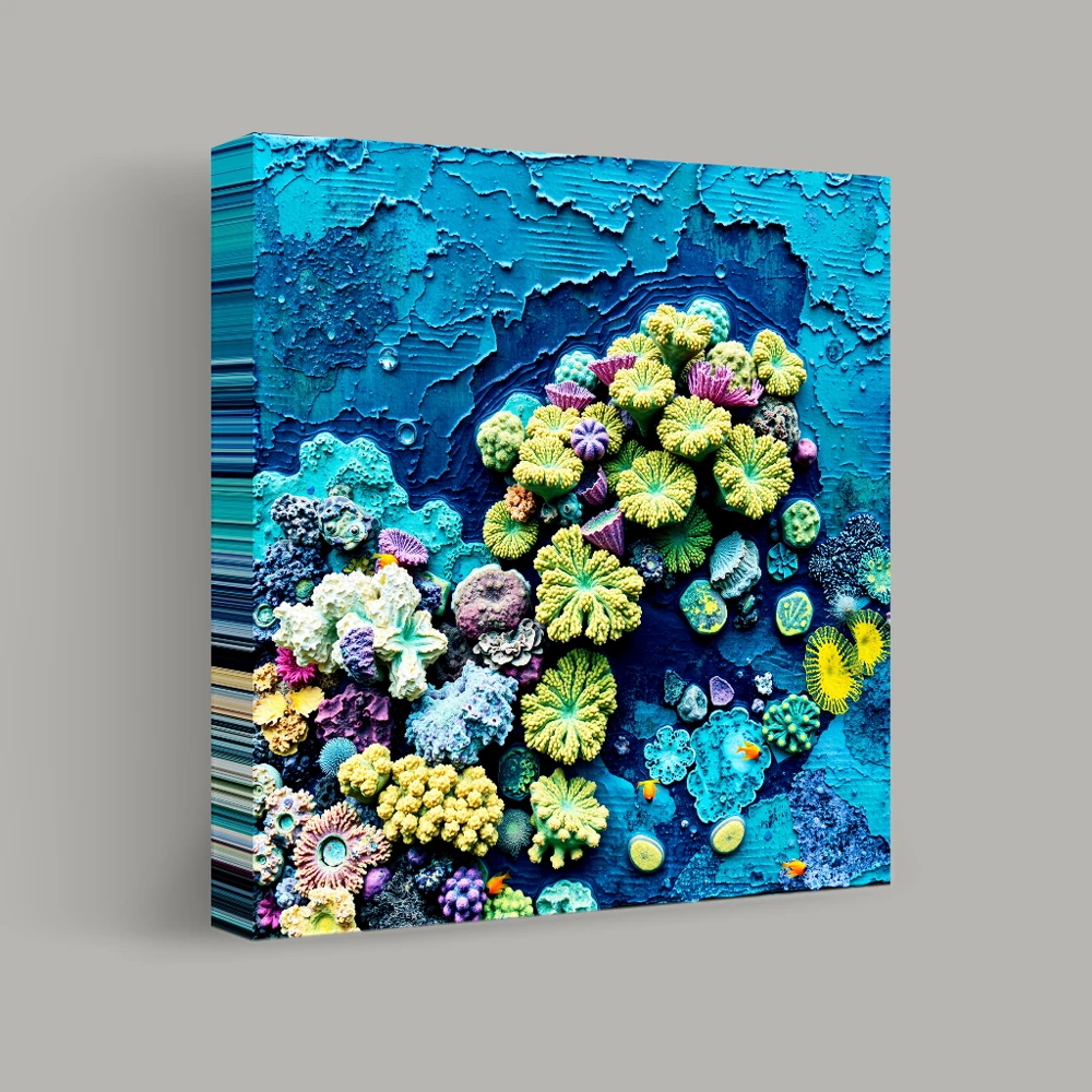 Ocean Floor Kaleidoscope — canvas