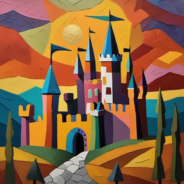 Castle Under the Vibrant Sun