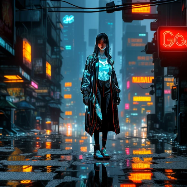 Neon Shadows of the Future