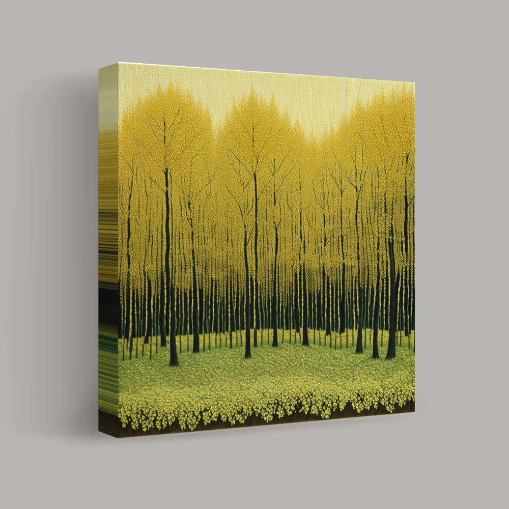 Forest of Golden Whispers — canvas