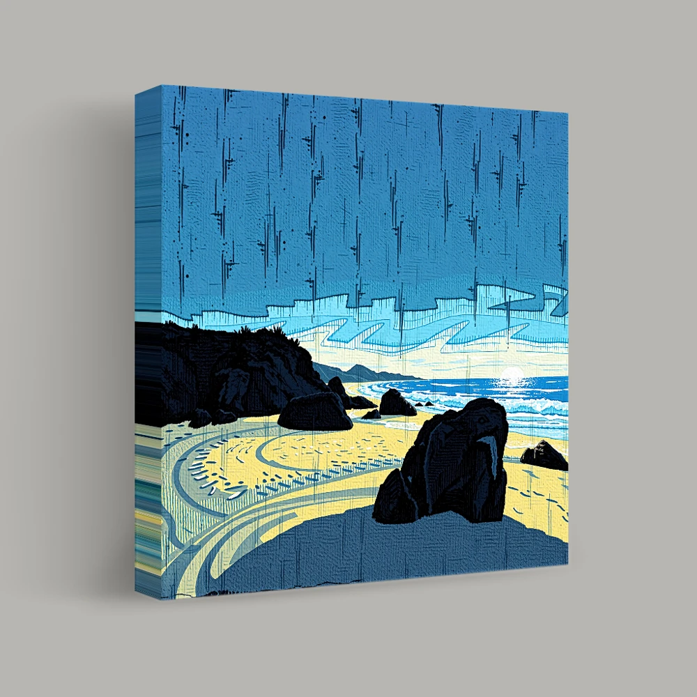 Coastal Reverie at Dusk — canvas