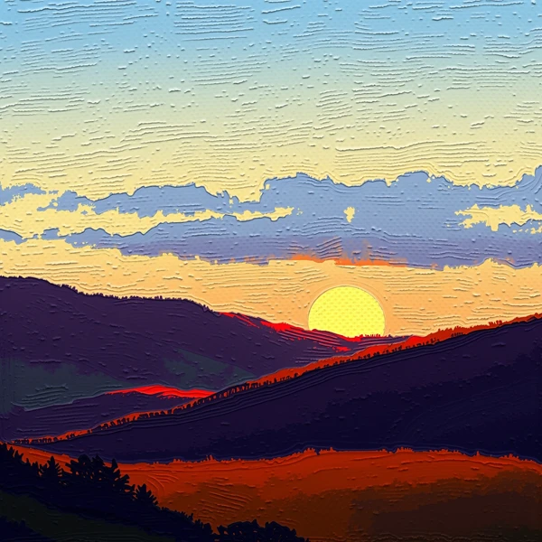 Horizon's Painted Embrace