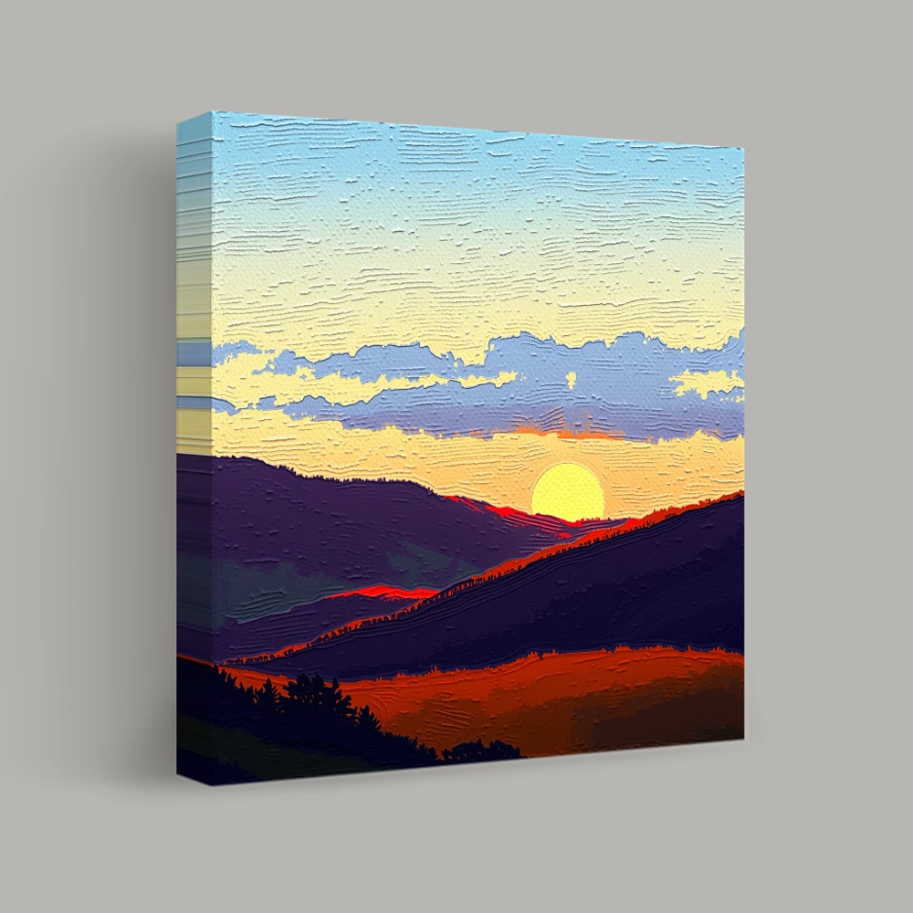 Horizon's Painted Embrace — canvas