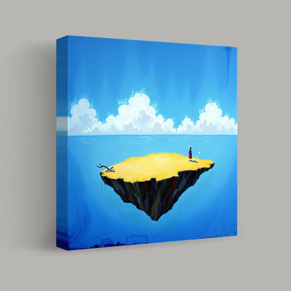 Solitude on a Floating Isle — canvas