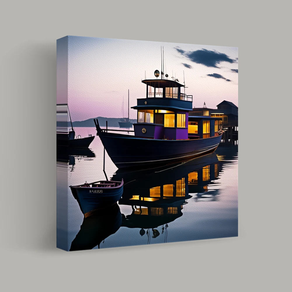 Twilight on the Harbor — canvas