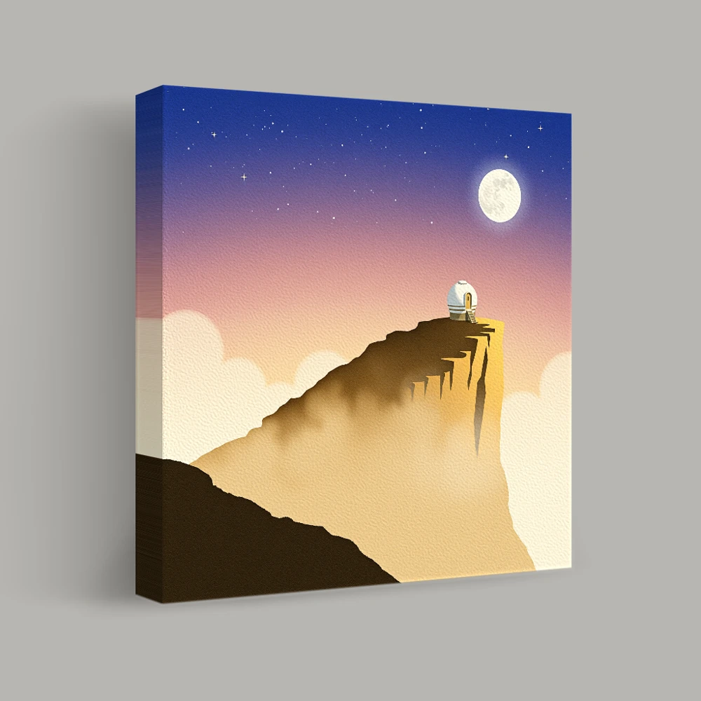 Sanctuary on the Edge — canvas