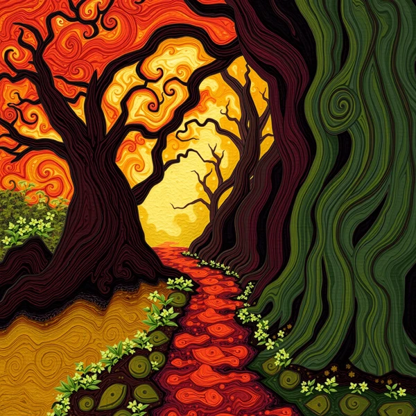 Enchanted Pathway at Dusk