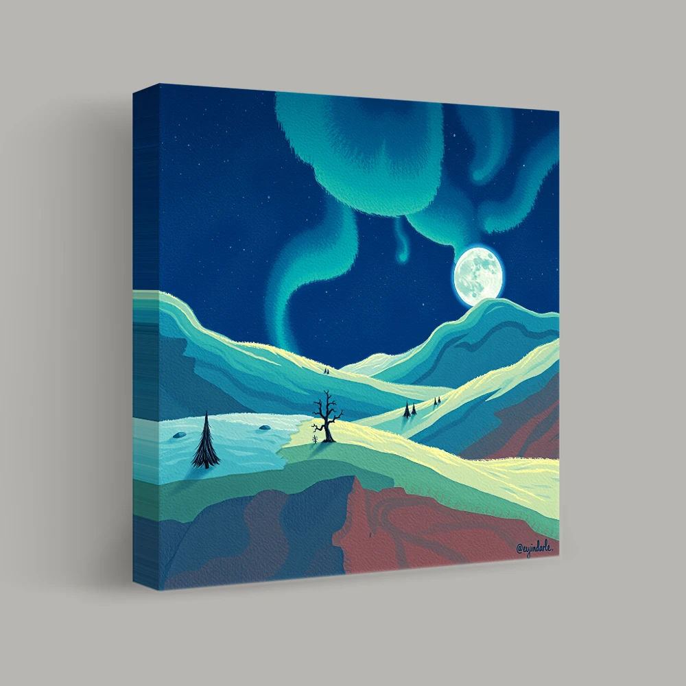 Moonlit Wilderness — canvas