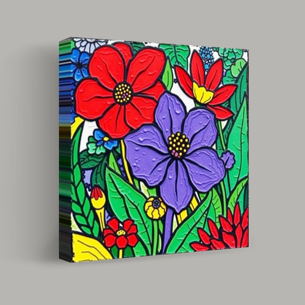 Blooming Mosaic — canvas