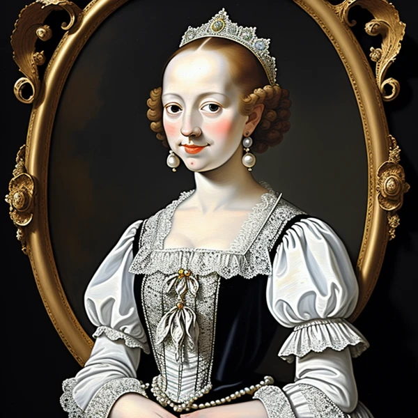 Portrait of Elegance in Lace view 2