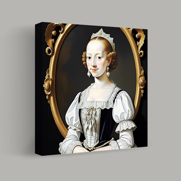 Portrait of Elegance in Lace view 1