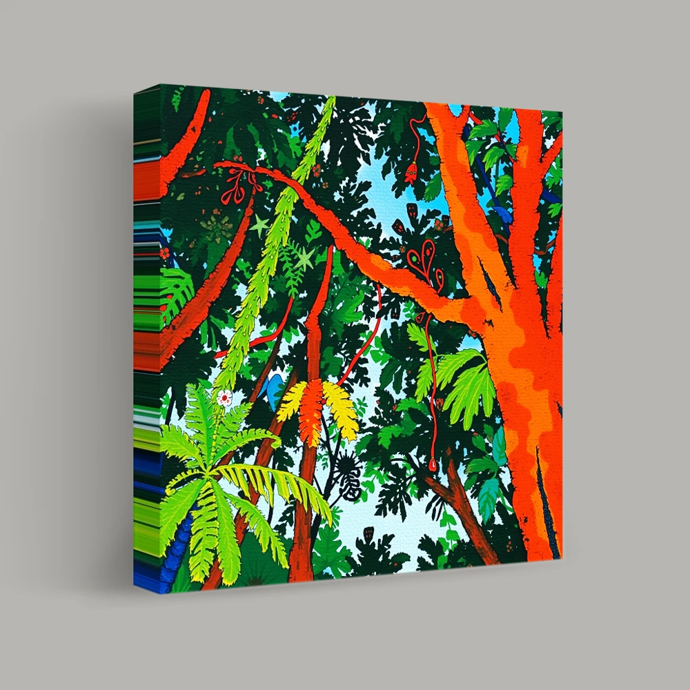 Vivid Canopy Chronicles — canvas