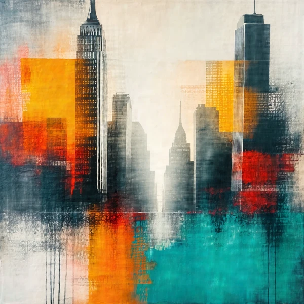 Vibrant Metropolis Canvas