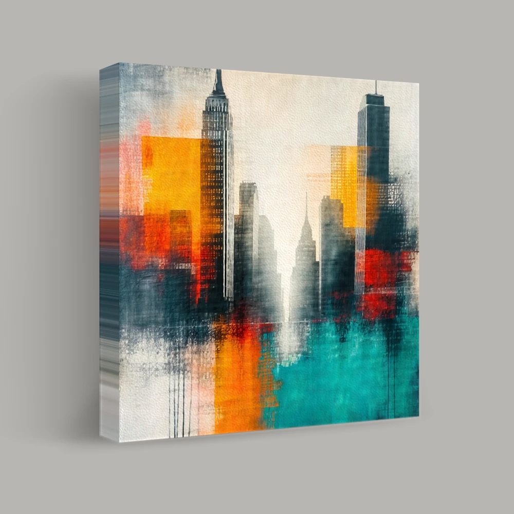 Vibrant Metropolis Canvas — canvas