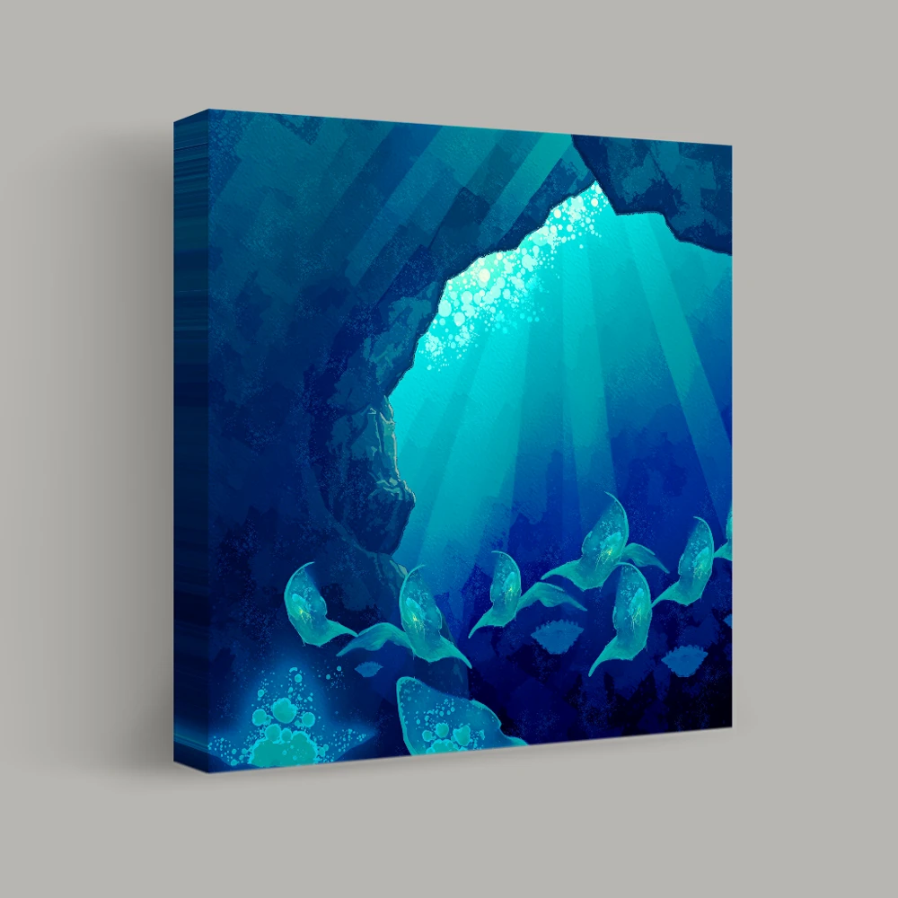 Beneath the Ocean's Veil — canvas
