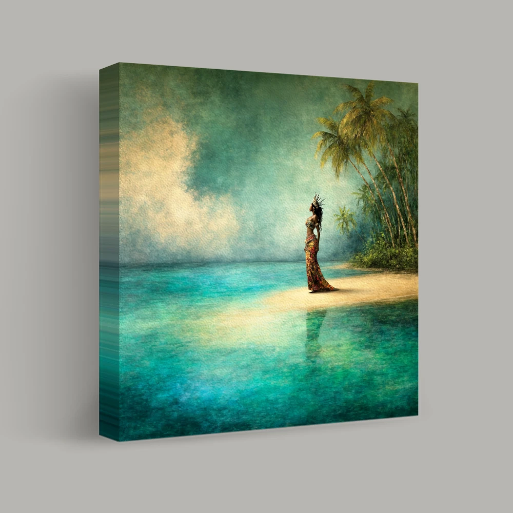 Guardians of the Tropical Shore — canvas