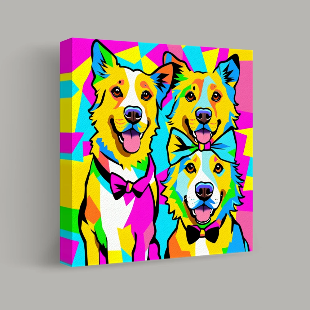 Spectrum of Canine Joy — canvas