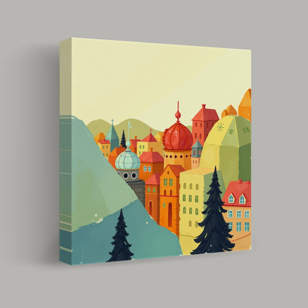 Architectural Mosaic — canvas