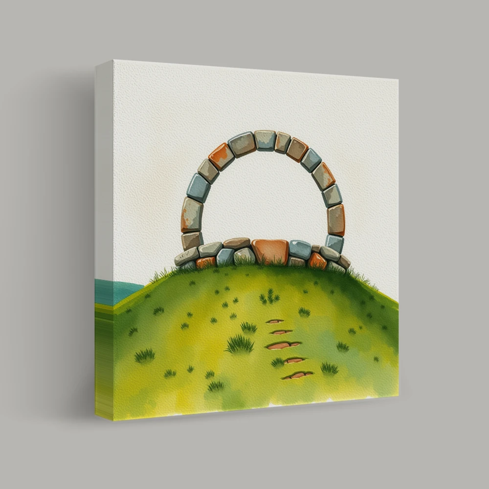 Pad naar de Steenboog — canvas