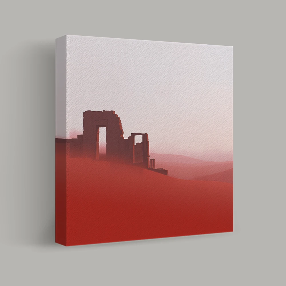 Ruins in the Red Desert — canvas