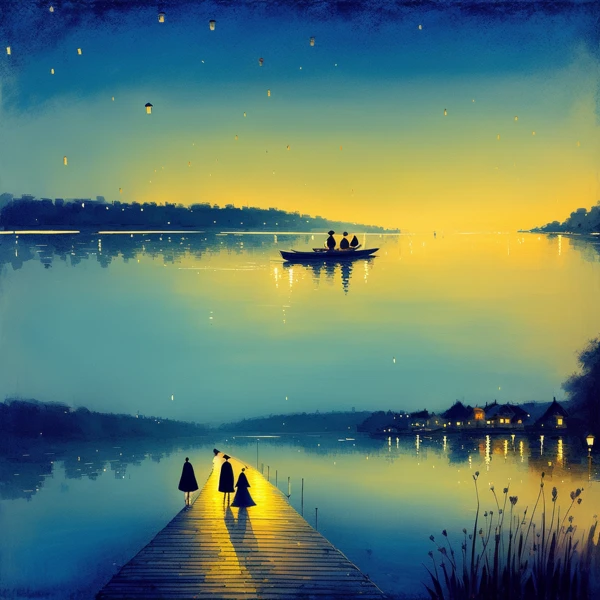 Lanterns Over Still Waters