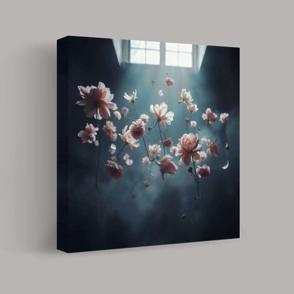 Suspended Blooms — canvas