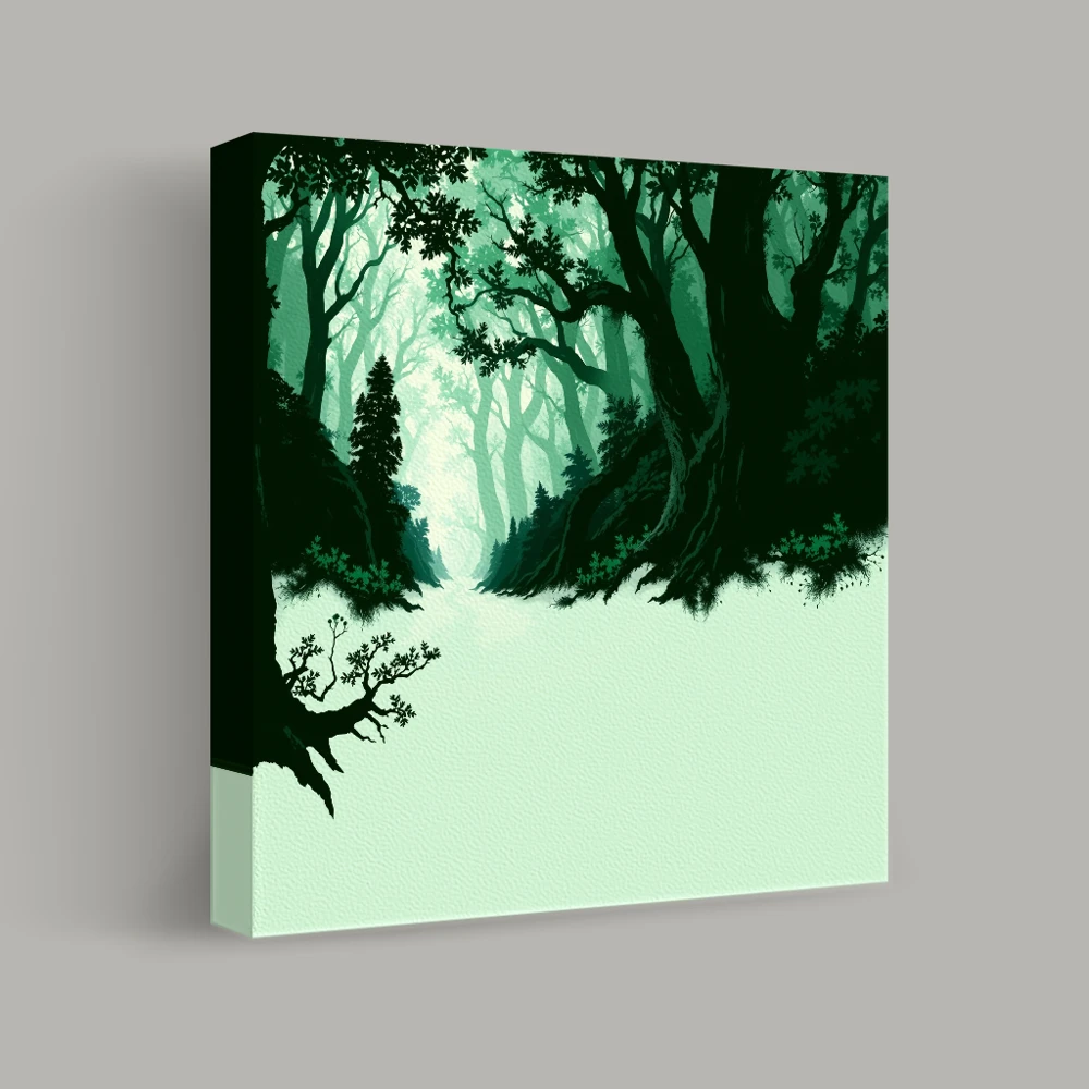 Whispered Paths of the Silent Forest — canvas