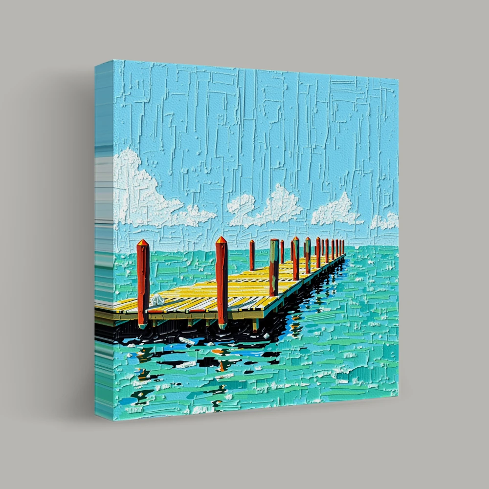 Pier into Tranquility — canvas