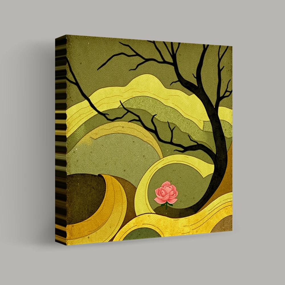 Whisper of the Crimson Bloom — canvas