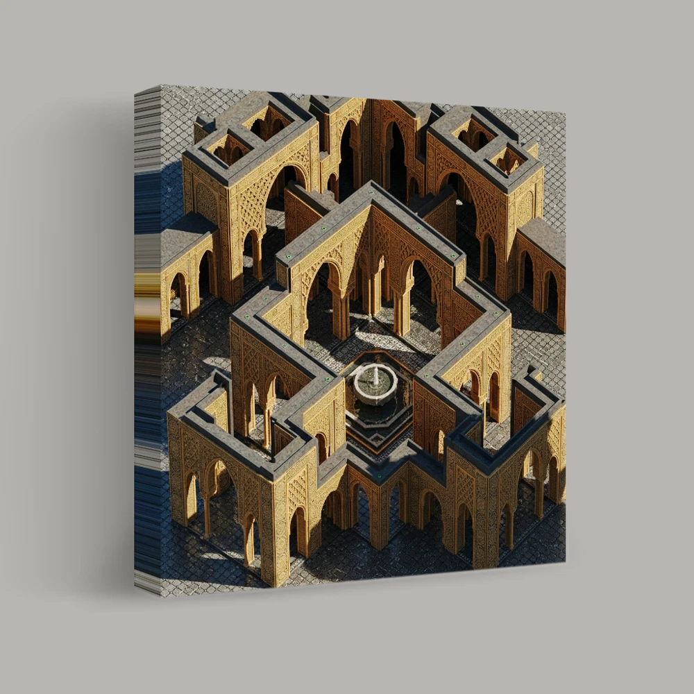 Geometric Harmony — canvas