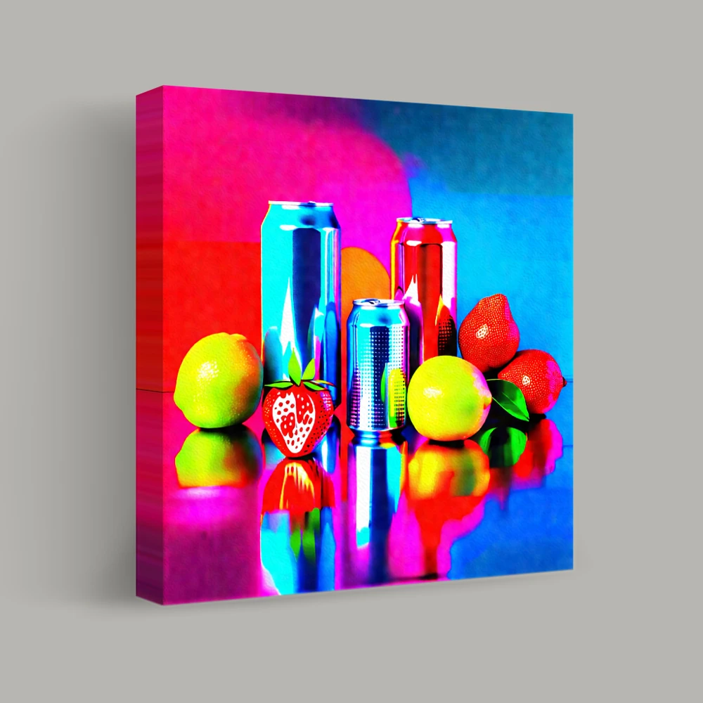 Neon Reflections — canvas