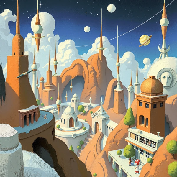 City of Celestial Towers view 2