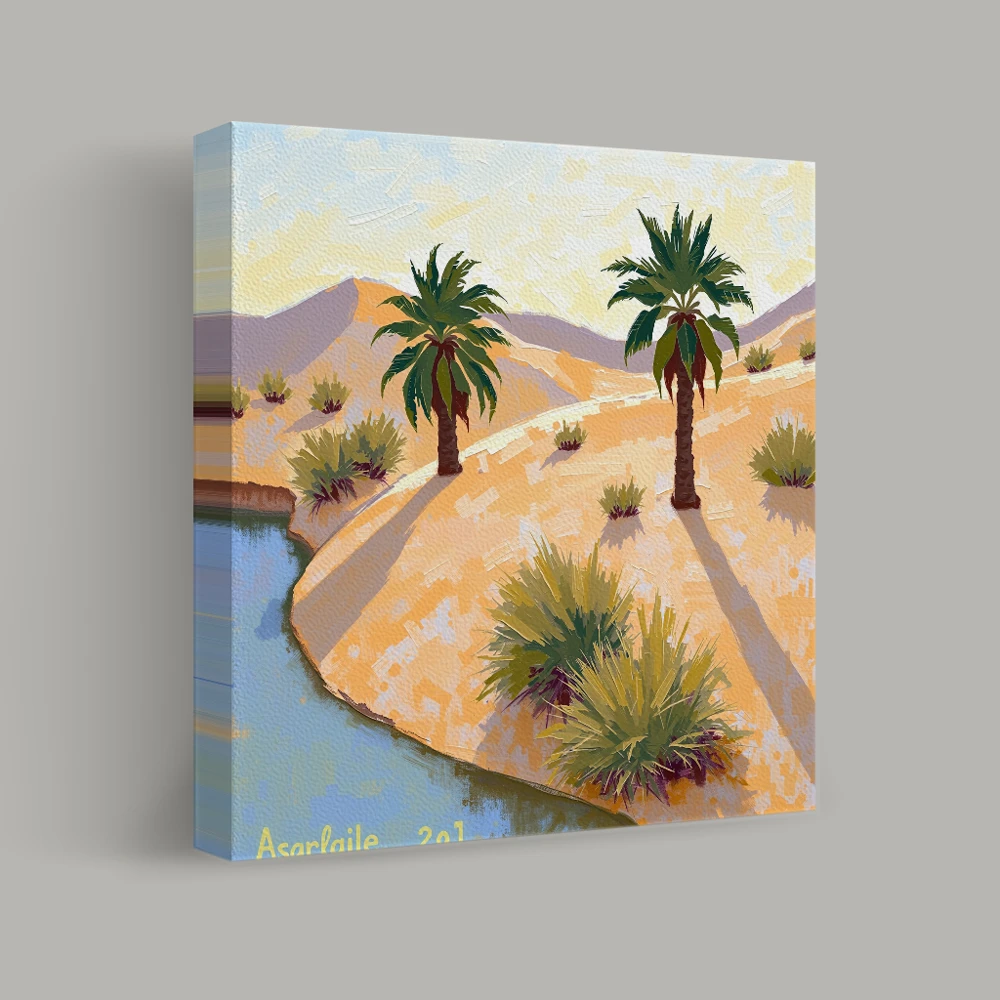 Oasis at Dawn — canvas