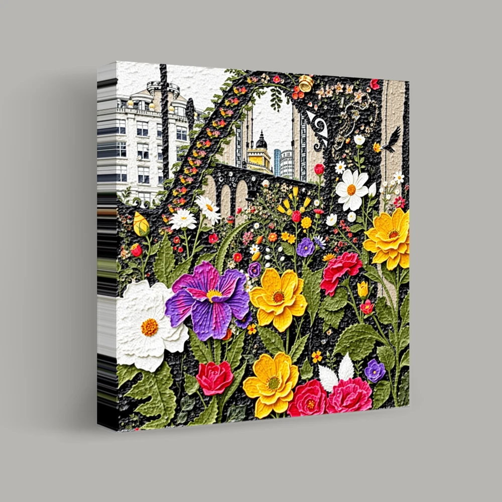 Urban Blossom Symphony — canvas