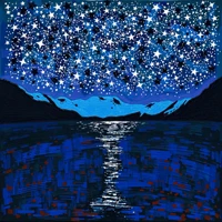 Celestial Reflections Over Midnight Lake thumbnail 2