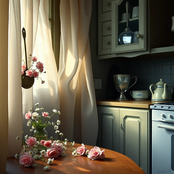 Morning Light and Blossoms