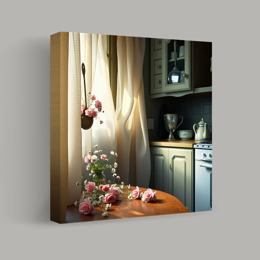 Morning Light and Blossoms — canvas