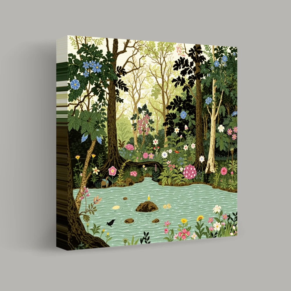 Whispers of the Enchanted Brook — canvas