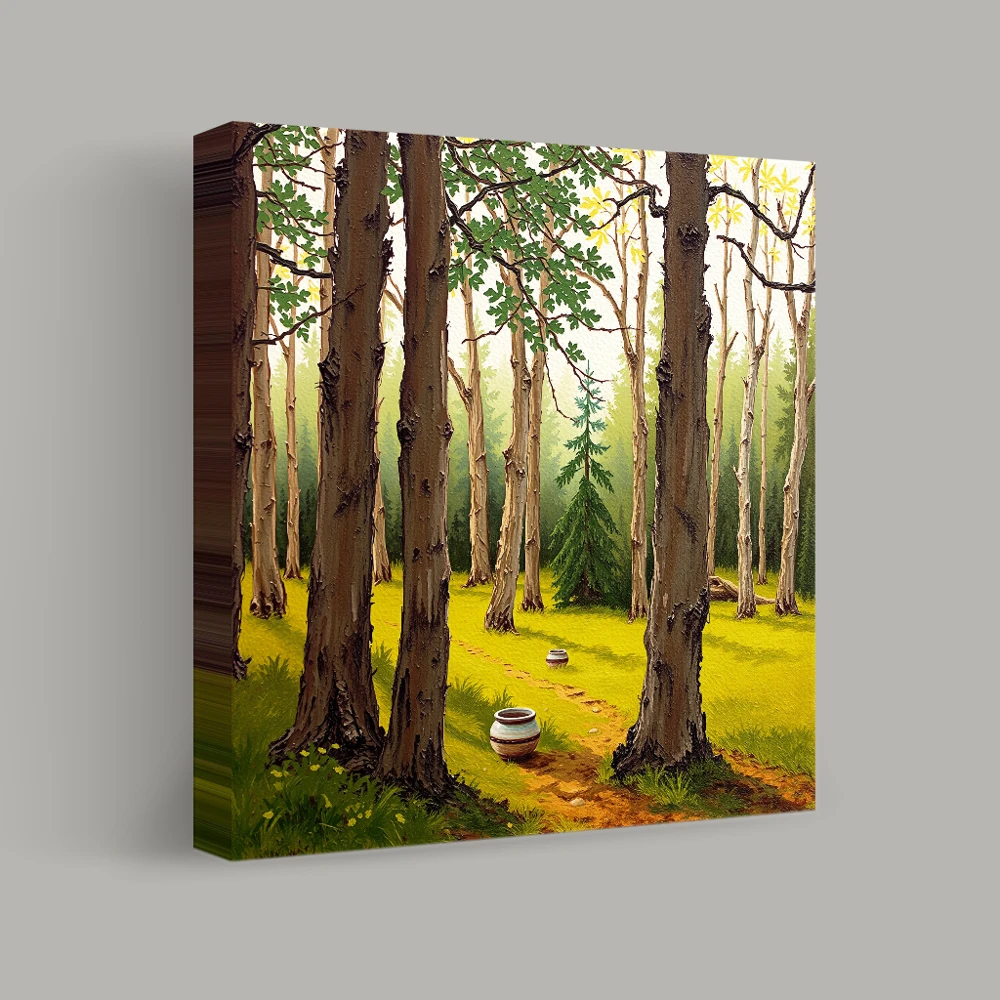 Whispering Trail Through the Woodland — canvas