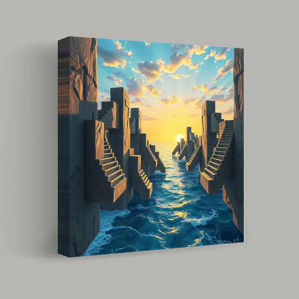 Stairs Beyond the Horizon — canvas
