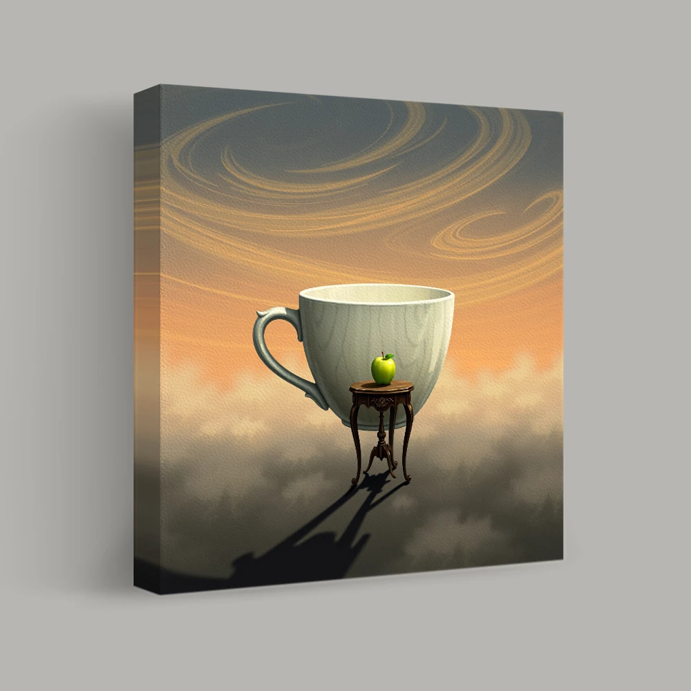 Tea Cup Horizon — canvas