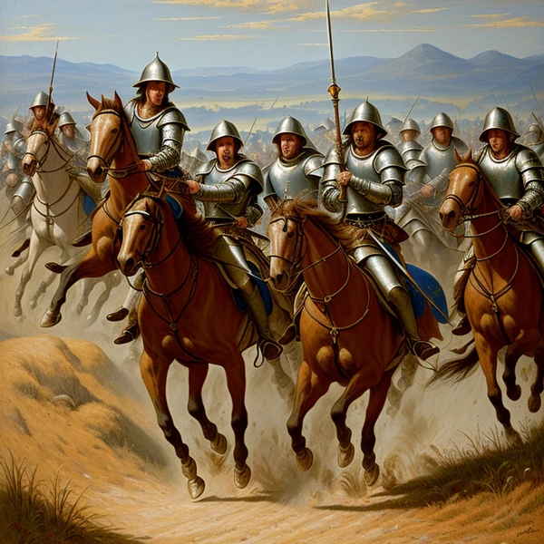 Charge of the Mounted Knights