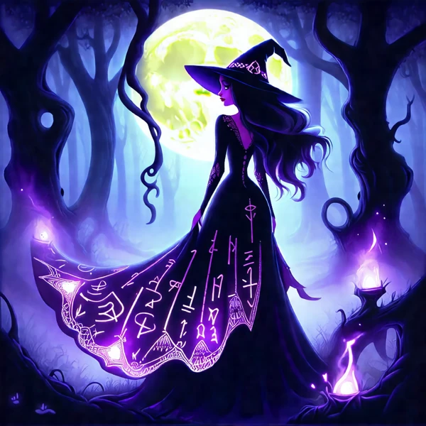 Moonlit Enchantment in the Forest